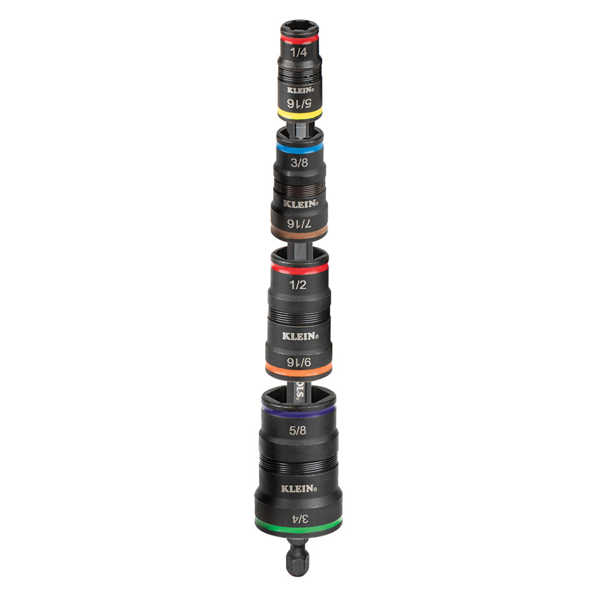 Klein Tools, 9in.-1 Impact Rated Flip Socket Set, Pieces (qty.) 9 Model# 32934